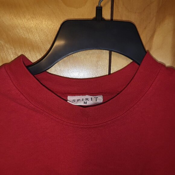 Shenandoah Valley Virginia Shirt MEDIUM Long Sleeve Crew Neck RED Spellout A3 - Picture 3 of 6